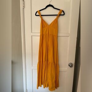 Abercrombie & Fitch Yellow Maxi Dress